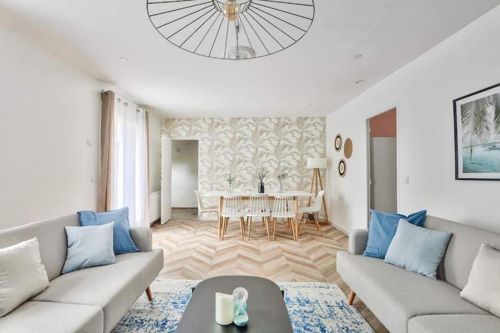 Free Private Parking - 15Mn Paris - 5Mn Walk Train Station - All Equipped - Terrace - Garden - Stade De France - Casino D'Enghien - Hippodrome, Universite 塞纳河畔埃皮奈 外观 照片